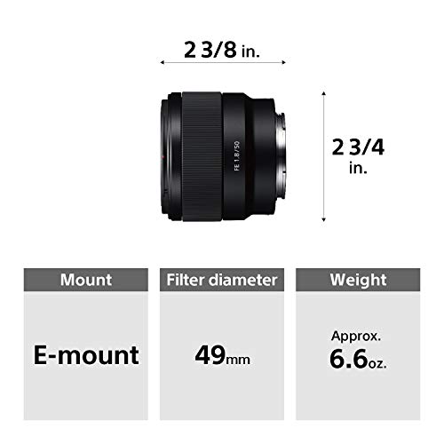 Sony FE 50mm F1.8 Standard Lens SEL50F18F/2