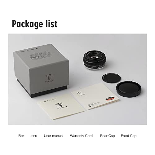 TTArtisan 25mm F2 Wide-Angle Lens for Fuji X-Mount