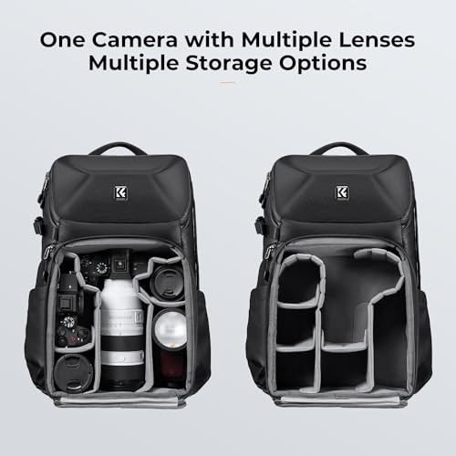 K&F Concept 20L Camera Backpack with Hardshell Case