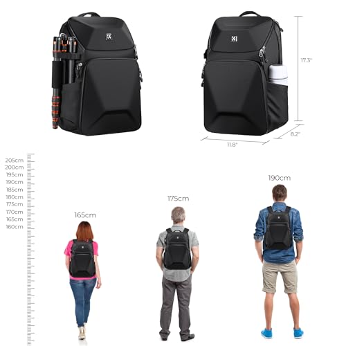 K&F Concept 20L Camera Backpack with Hardshell Case