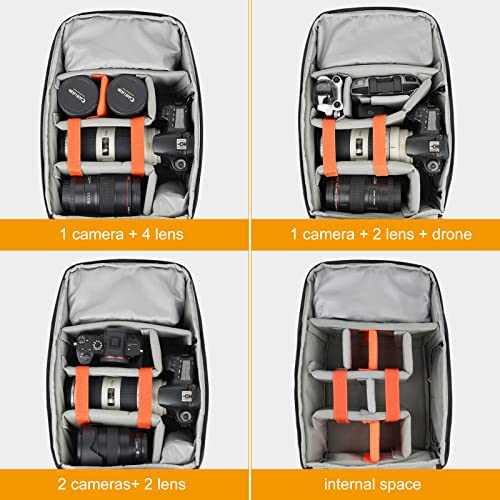 Besnfoto Small Waterproof Camera Backpack for Women