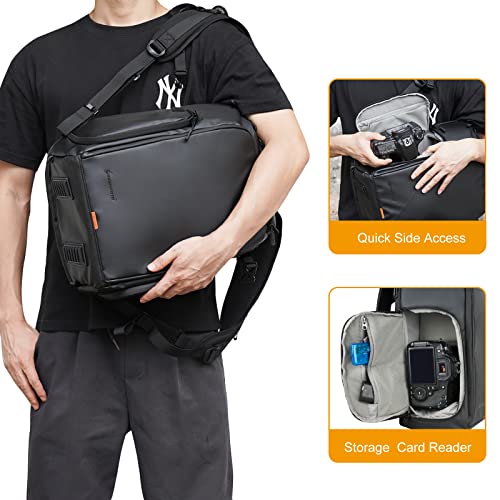 Besnfoto Small Waterproof Camera Backpack for Women