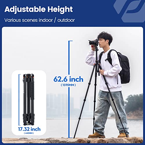 Fotopro 68" Aluminum Camera Tripod with Ball Head