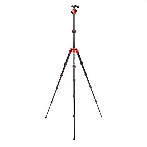 MeFOTO Classic Lightweight Aluminum Travel Tripod Kit - Red