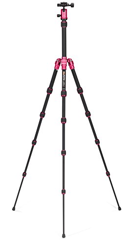 Hot Pink MeFOTO Aluminum Backpacker Travel Tripod Kit