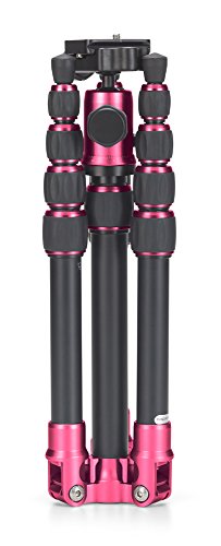 Hot Pink MeFOTO Aluminum Backpacker Travel Tripod Kit