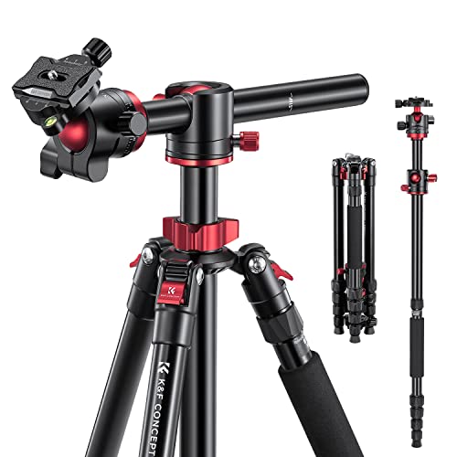 67" Camera Tripod Horizontal Aluminum Portable Monopod 12KG Load