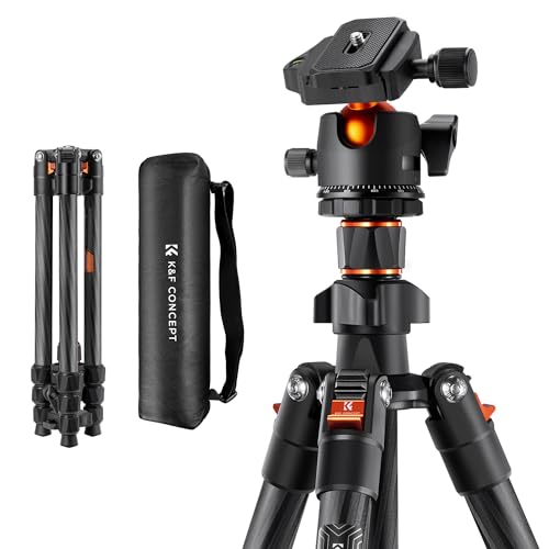 Carbon Fiber Camera Tripod for DSLR Cameras, 64