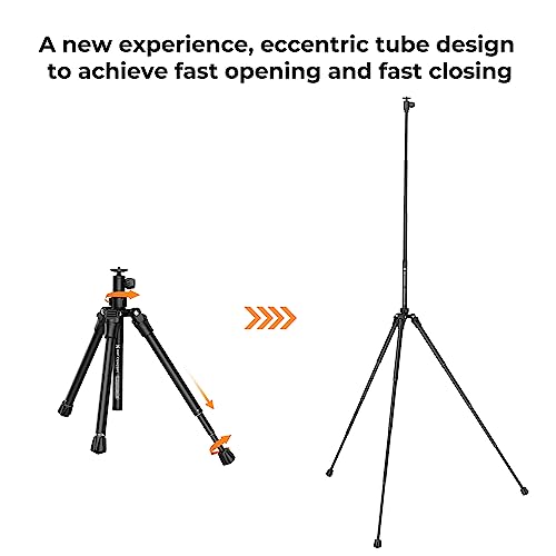 Compact 67'' Smartphone Tripod Selfie Stick with Remote