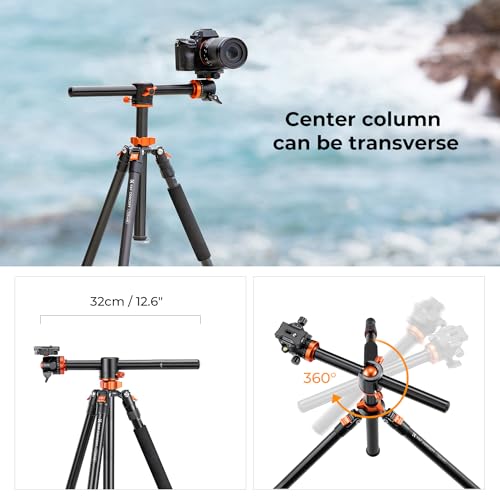 K&F Concept 74 inch Camera Tripod with Monopod