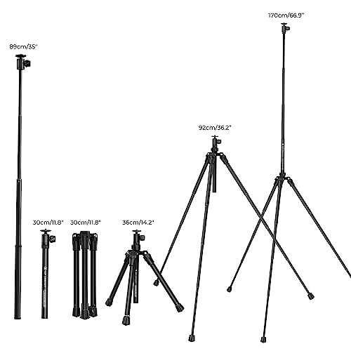 Compact 67'' Smartphone Tripod Selfie Stick with Remote