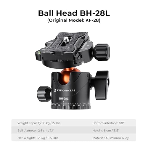 K&F Concept 74 inch Camera Tripod with Monopod