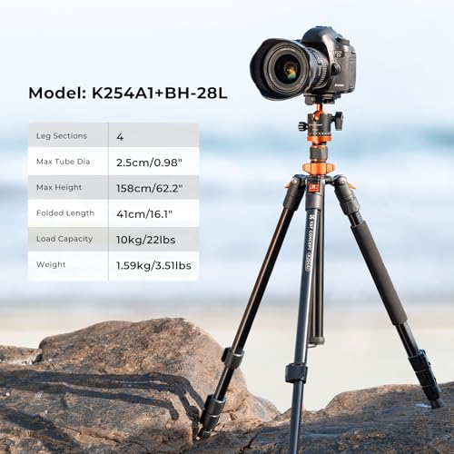 K&F Concept 62" DSLR Tripod with Monopod Kit