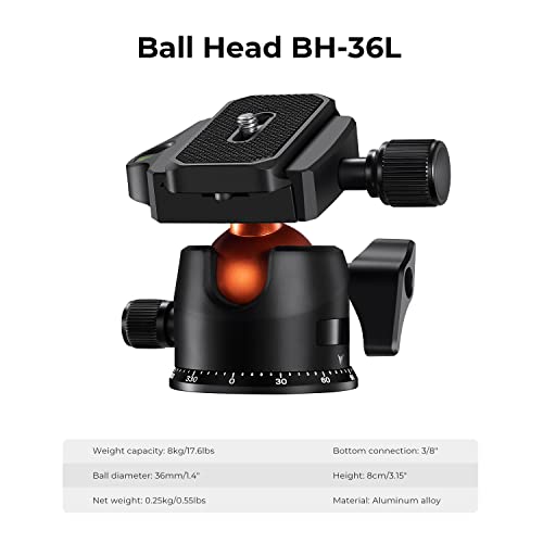 Carbon Fiber Camera Tripod for DSLR Cameras, 64