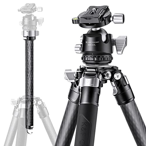 Carbon Fiber Camera Tripod with 55lbs Load Capacity