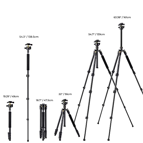 K&F Concept 64" Tripod with Ball Head