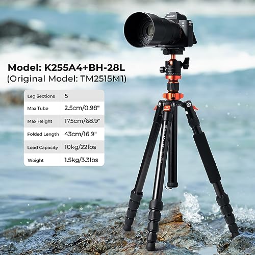 K&F Concept Compact Travel Tripod with Monopod