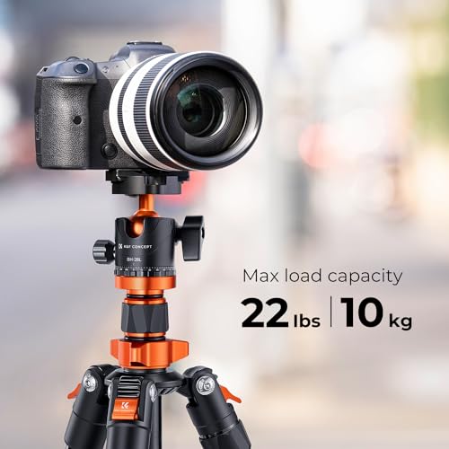 K&F Concept 62" DSLR Tripod, Aluminum Detachable Monopod