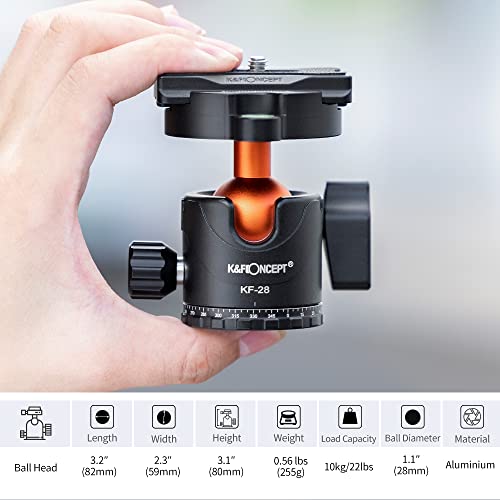 K&F Concept Carbon Fiber Camera Tripod with Monopod