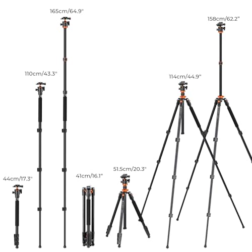 K&F Concept 62" DSLR Tripod with Monopod Kit