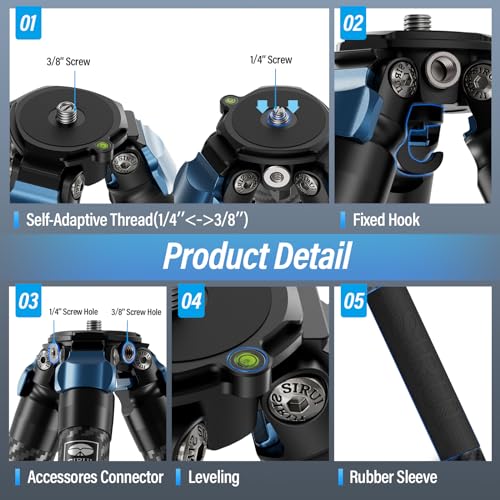 SIRUI AM-324 Compact Carbon Fiber Camera Tripod