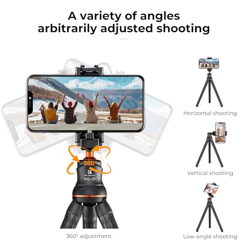 K&F Concept Flexible Mini Tripod with Bluetooth Remote