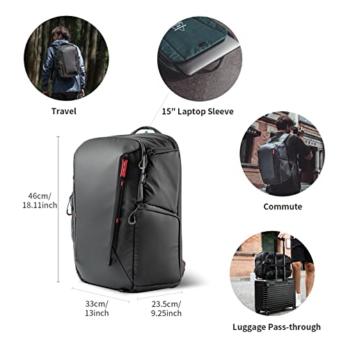 PGYTECH OneMo Lite Camera Backpack for DJI, Sony, Canon, Nikon, OSMO Action/Pocket