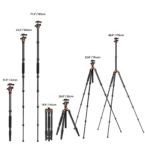 K&F Concept Compact Travel Tripod with Monopod