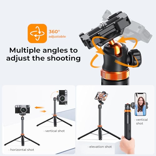 K&F Concept 62'' 2-in-1 Selfie Stick Tripod