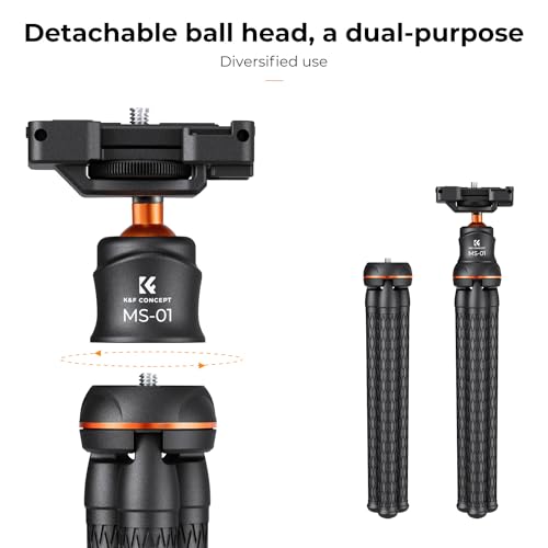 K&F Concept Flexible Mini Tripod with Bluetooth Remote