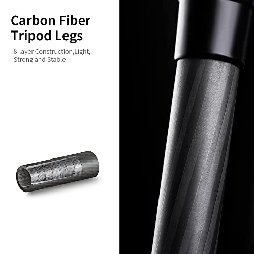K&F Concept Carbon Fiber Camera Tripod with Monopod
