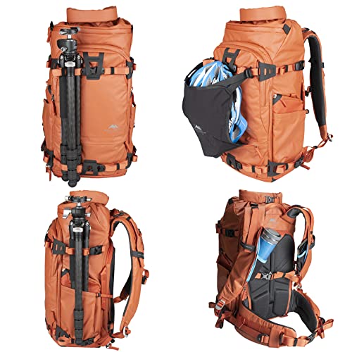 Orange Tenzing 30L Camera Backpack for Travel