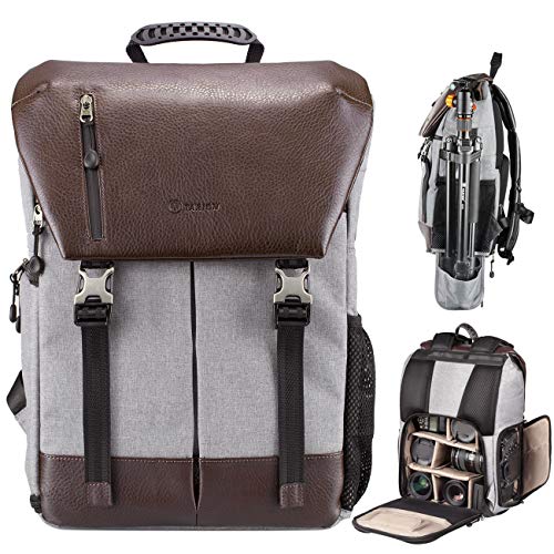 Waterproof TARION Camera Backpack with Laptop Compartment & Rain Cover