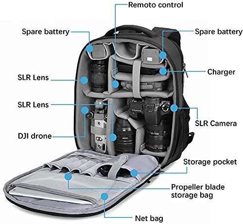 CADeN Camera & Drone Backpack with Laptop Compartment