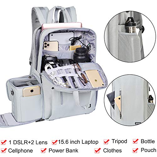 CADeN Camera Backpack for Sony Canon Nikon with Laptop Compartment