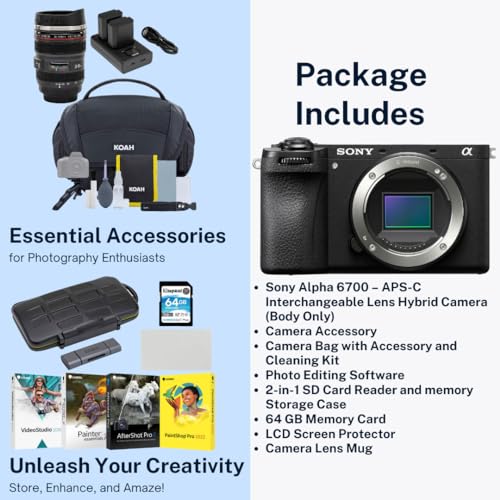 Sony Alpha 6700 APS-C Mirrorless Camera Bundle