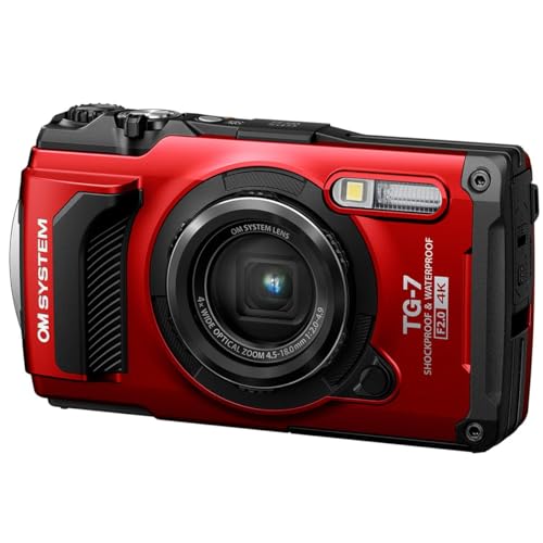 OM SYSTEM TG-7 Digital Camera - Red