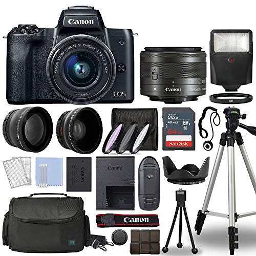 Canon EOS M50 Mark II Mirrorless Camera Bundle
