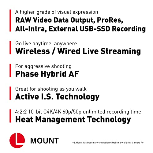 Panasonic LUMIX S5IIX Mirrorless Camera, 24.2MP Full Frame
