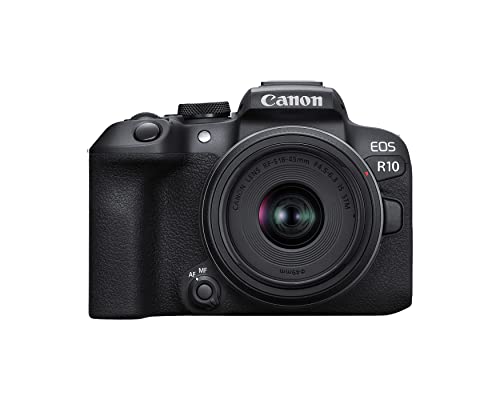 Canon EOS R10 Mirrorless Camera with RF-S18-45mm Lens