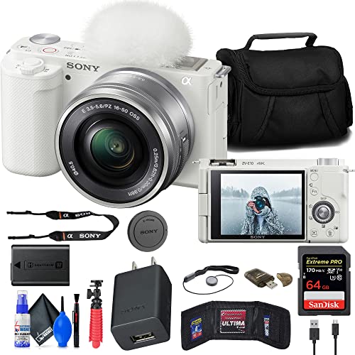 Sony ZV-E10 Mirrorless Camera Bundle with Accessories