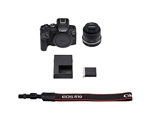 Canon EOS R10 Mirrorless Camera with RF-S18-45mm Lens