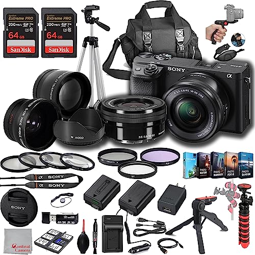 Sony a6400 Mirrorless Camera Bundle with Accessories Pack
