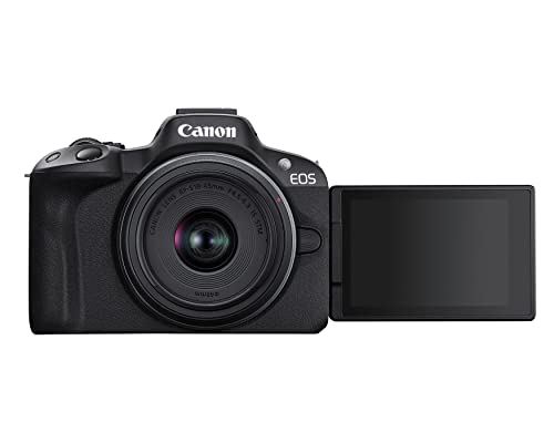 Canon EOS R50 Mirrorless Vlogging Camera with RF-S18-45mm Lens