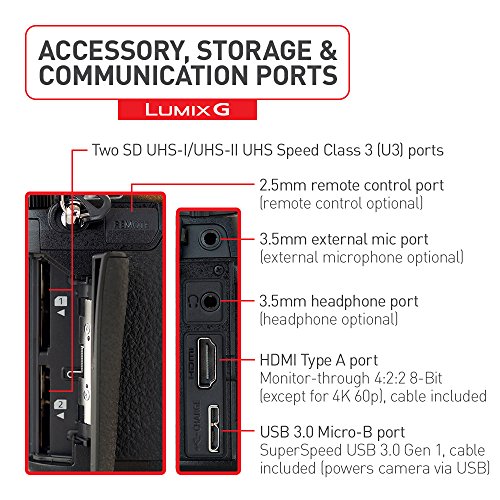 Panasonic LUMIX G9 Mirrorless Camera with 12-60mm Lens