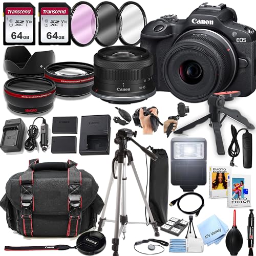 Canon EOS R100 Mirrorless Camera Bundle with Accessories