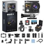 AKASO Brave 4 4K Action Camera Bundle