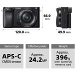 Sony Alpha A6100 Mirrorless Camera with 16-50mm Lens