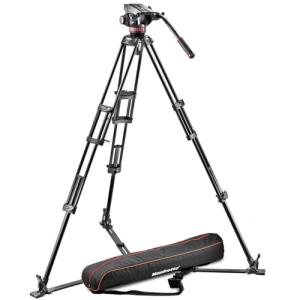 Manfrotto Professional Fluid Video System with Aluminum Tripod
