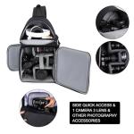 CADeN Camera Sling Backpack for DSLR/ Mirrorless Cameras